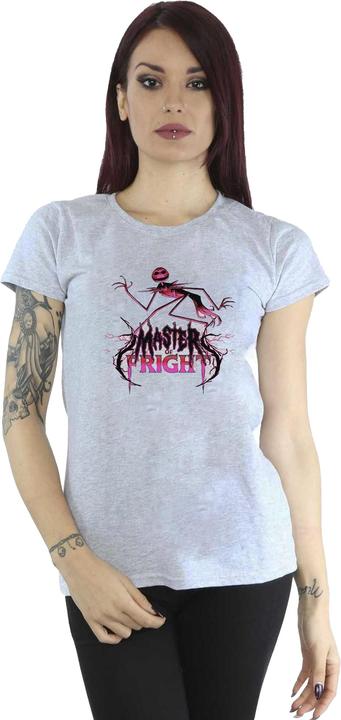 Actual product image The Nightmare Before Christmas Womens/Ladies Master Of Fright Jack Skellington Boyfriend T-Shirt (L)