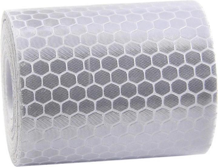 Image du produit JTI Ruban adhésif réfléchissant pour voiture et moto - blanc/gris (1 pcs)