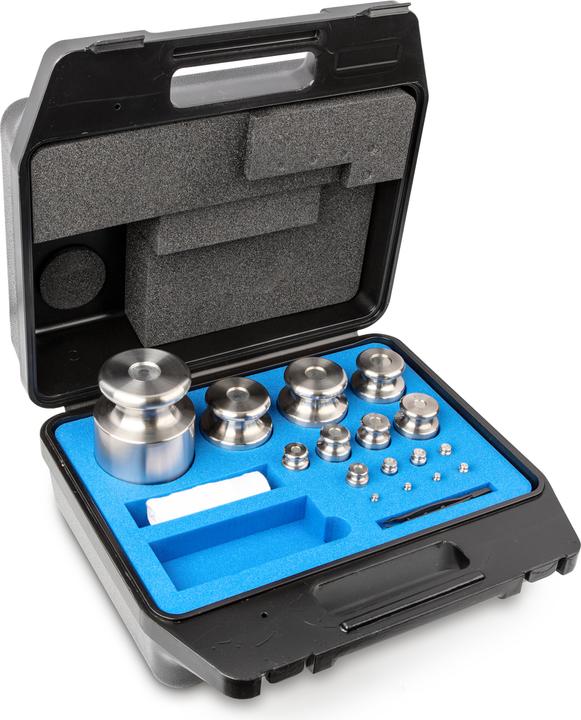 Actual product image Kern 334-084 F2 Set of weights, 1 g - 5 kg fine-turned stainless steel, in plastic case (334-084)