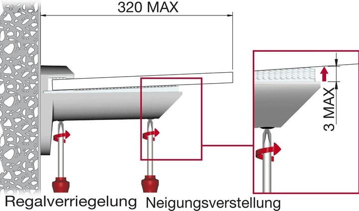 Actual product image Italiana Ferramenta Shelf clamp support Kaiman glass shelf support for 7-41 mm glass, ZN silver