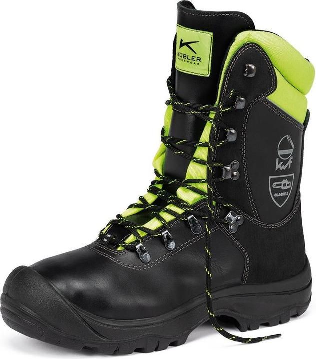 Produktbild Kübler Schnittschutzstiefel S3 schwarz/gelb Gr. 41 (S3, 41)