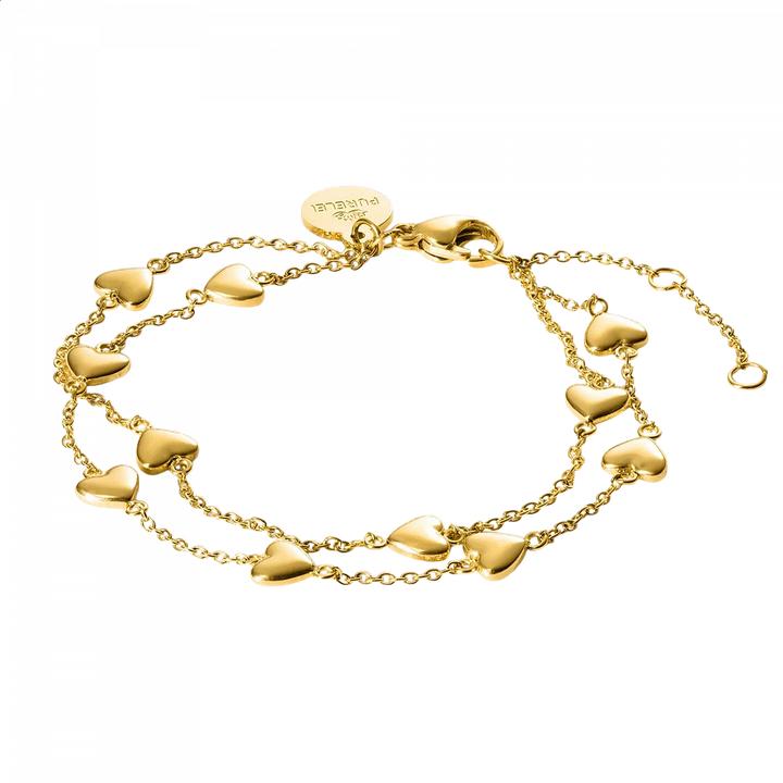 Immagine prodotto Purelei Bracciale Alohi Heart oro (19 cm, Acciaio inossidabile placcato oro 18 carati)