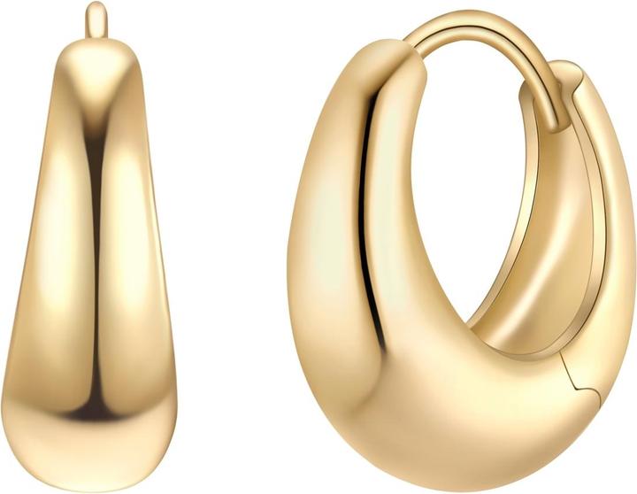 Actual product image Glanzstücke München Creolen Sterling Silber gelbgold - 38250 (Sterling Silver)