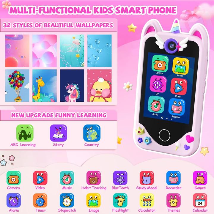 Actual product image Yosfeng Kinderhandy mit Touchscreen & Kamera