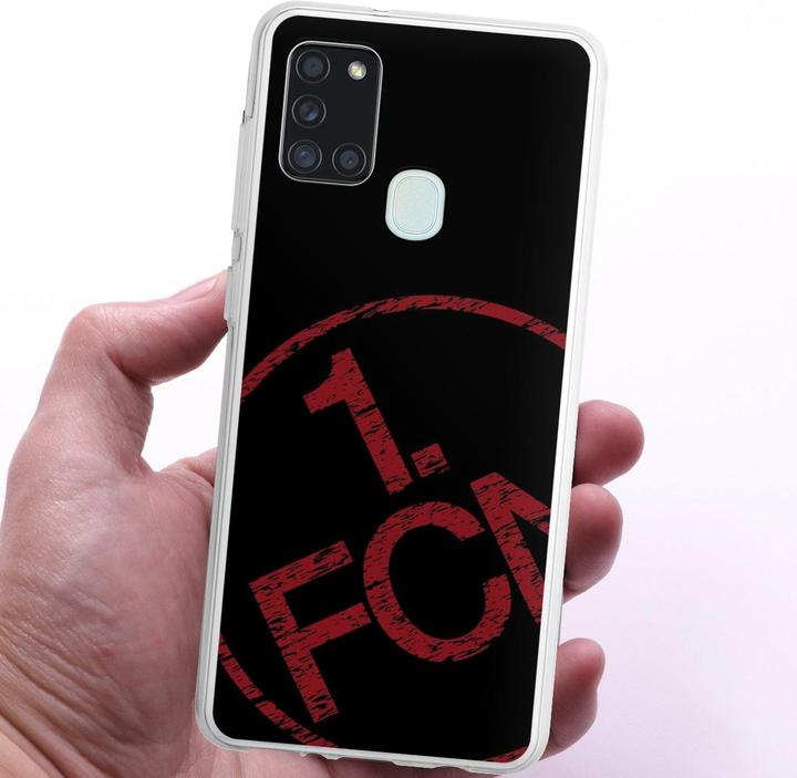Produktbild DeinDesign Silikon Hülle für Samsung Galaxy A21s Handyhülle Case Smartphone Schutzhülle 1. FCN Fanartikel (Samsung Galaxy A21s)