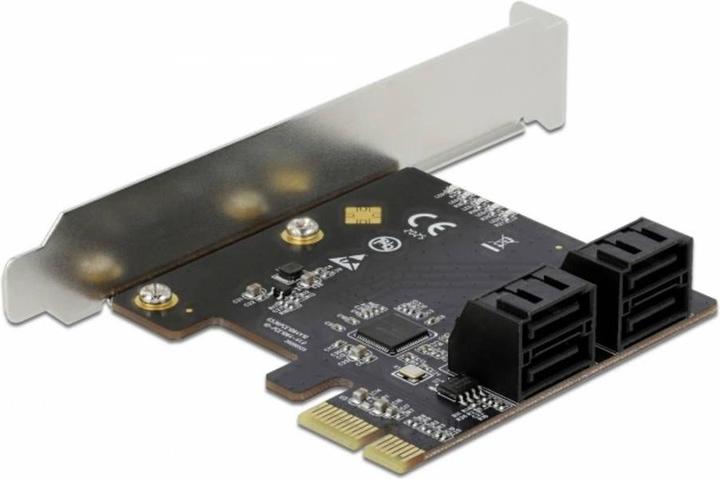 Actual product image Delock 90010 - PCIe x1> 4x SATA Low Profile - Serial ATA - SATA