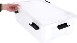 Produktbild Iris Water Proof Aufbewahrungsbox 30,0 l transparent, schwarz 29,0 x 39,0 x 19,1 cm (30 l)