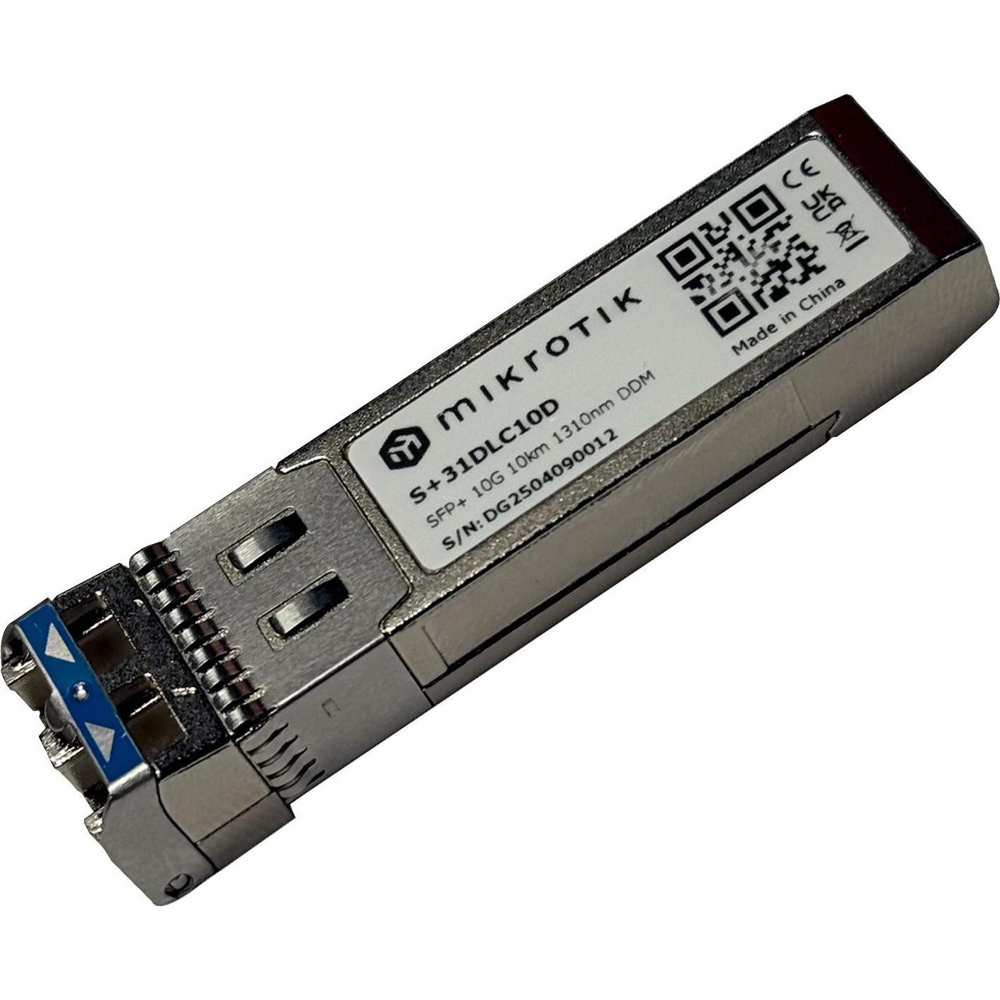 MikroTik Modulo SFP+ 10G SM 10km 1310nm, Ricetrasmettitore