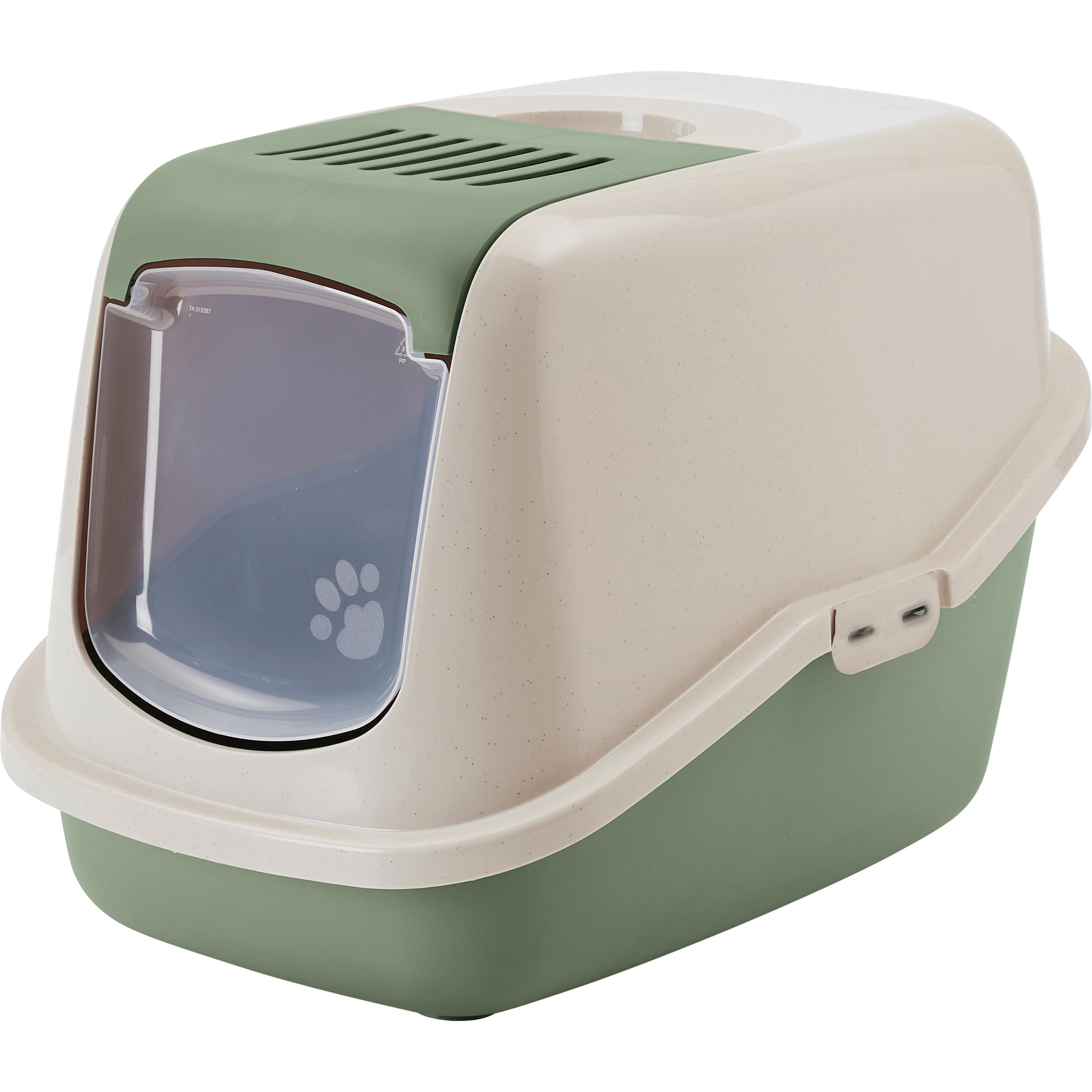 Comparer les prix de Hygiène Chat – Savic Maison de toilette Nestor granite-vert – 56 x 39 x 38,5 cm