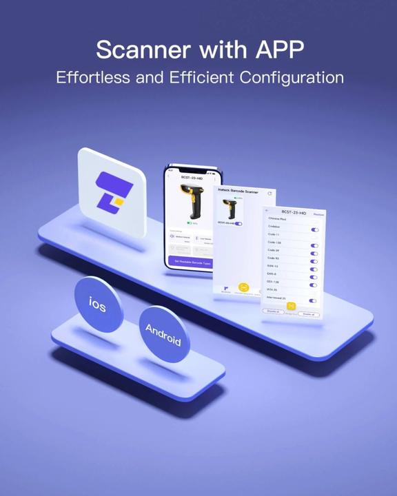 Actual product image Inateck BCST-23 (1D barcodes, 2D barcodes)
