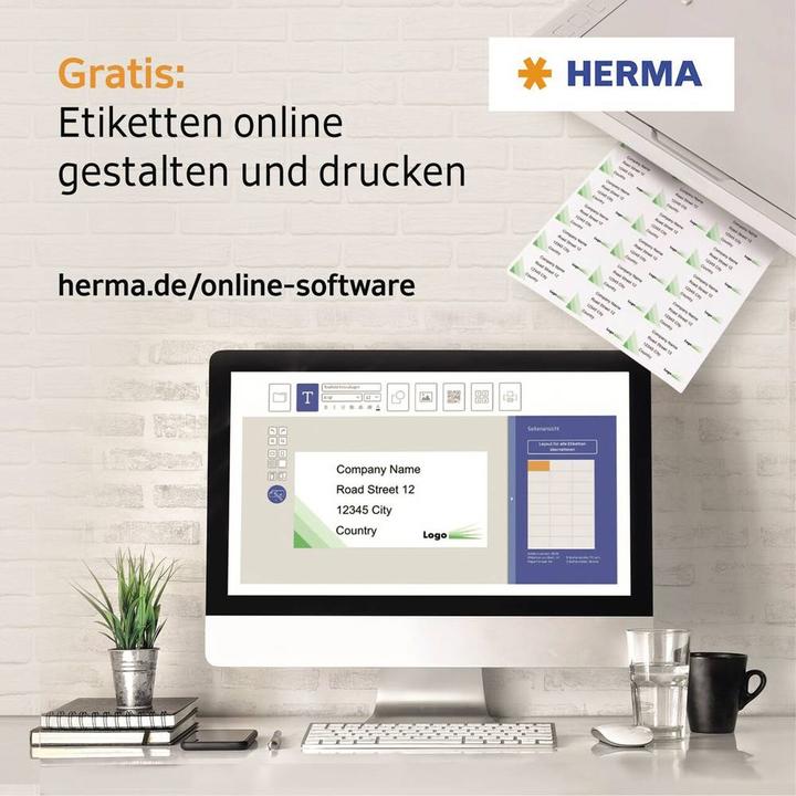 Productafbeelding HERMA Transparante adresetiketten A4