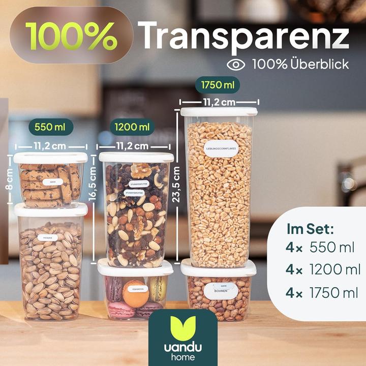 Produktbild Uandu 12er-Set Vorratsdosen