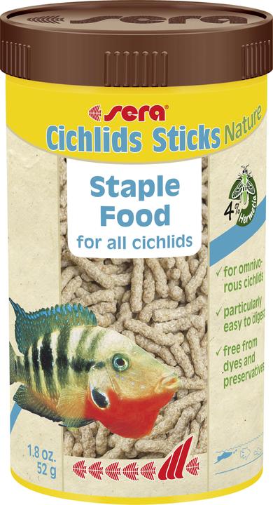Produktbild Sera Cichlids Sticks Nature (Cichliden, 25 cl)