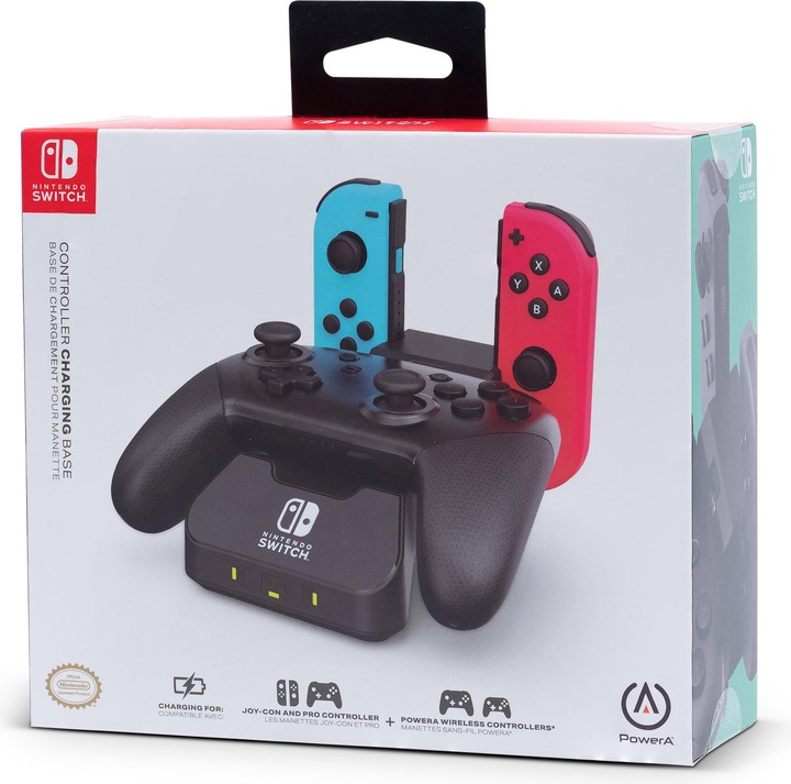 Actual product image PowerA Controller Charging Station by for Nintendo Switch (Switch, Switch OLED)