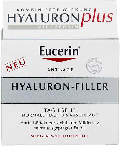 Immagine prodotto Eucerin Trattamento da giorno HYALURON-FILLER per pelli da normali a miste (50 ml, Crema da giorno, SPF 15)