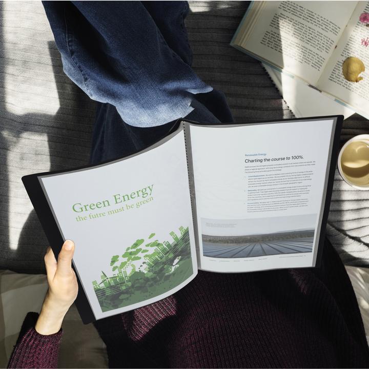 Produktbild Rapesco Präsentationsmappe Germ-Savvy A4 Schwarz (A4, 4x)