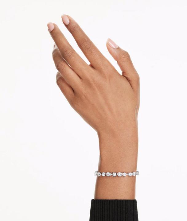 Immagine prodotto Swarovski Mesmera Armband Verschiedene Schliffe Weiss Rhodiniert (20.50 cm, Metallo Swarovski)
