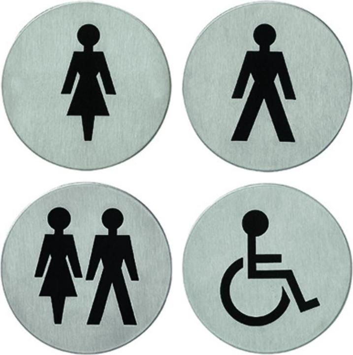 Image du produit Intersteel Pictogramme pour les toilettes des femmes et des hommes