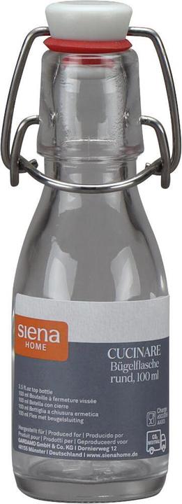 Produktbild Siena Garden Siena Bügelflasche "Cucinare" 100 ml rund, 12er-Pack rund, 12er-Pack (12 Stk., 0.10 l)