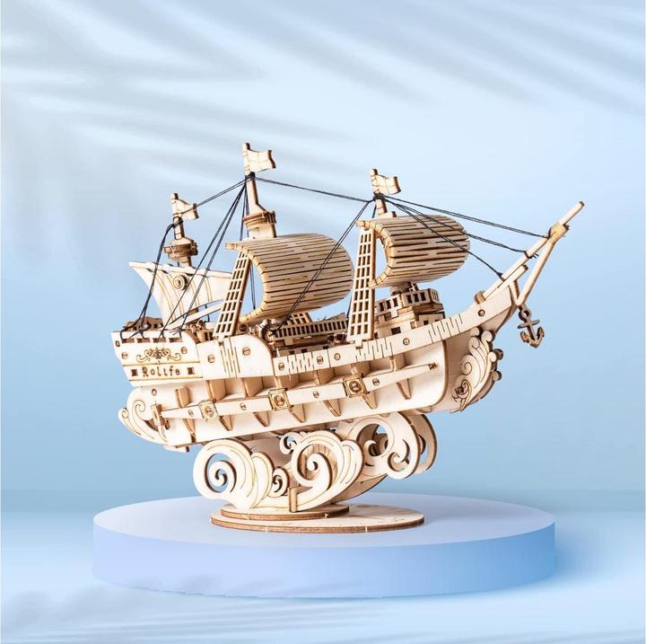 Actual product image Robotime Sailing ship