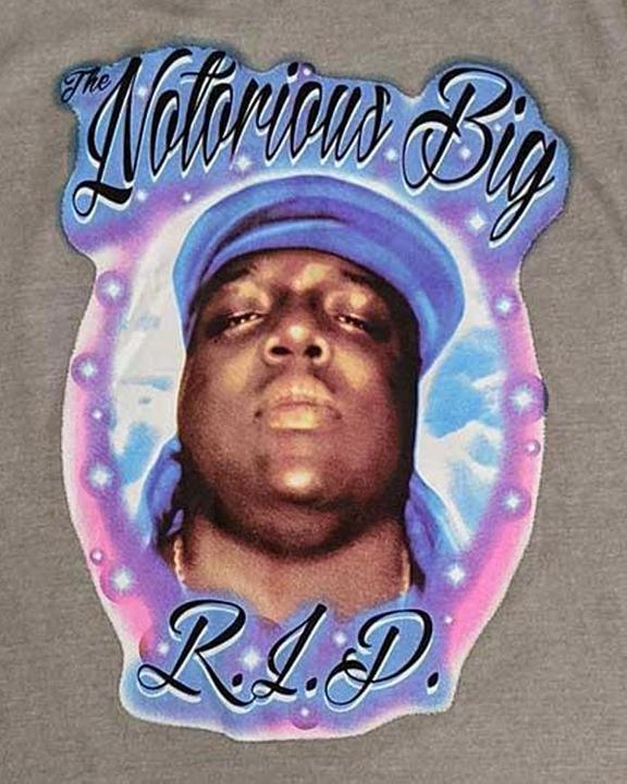Produktbild Biggie Smalls RIP Airbrush TShirt (L)