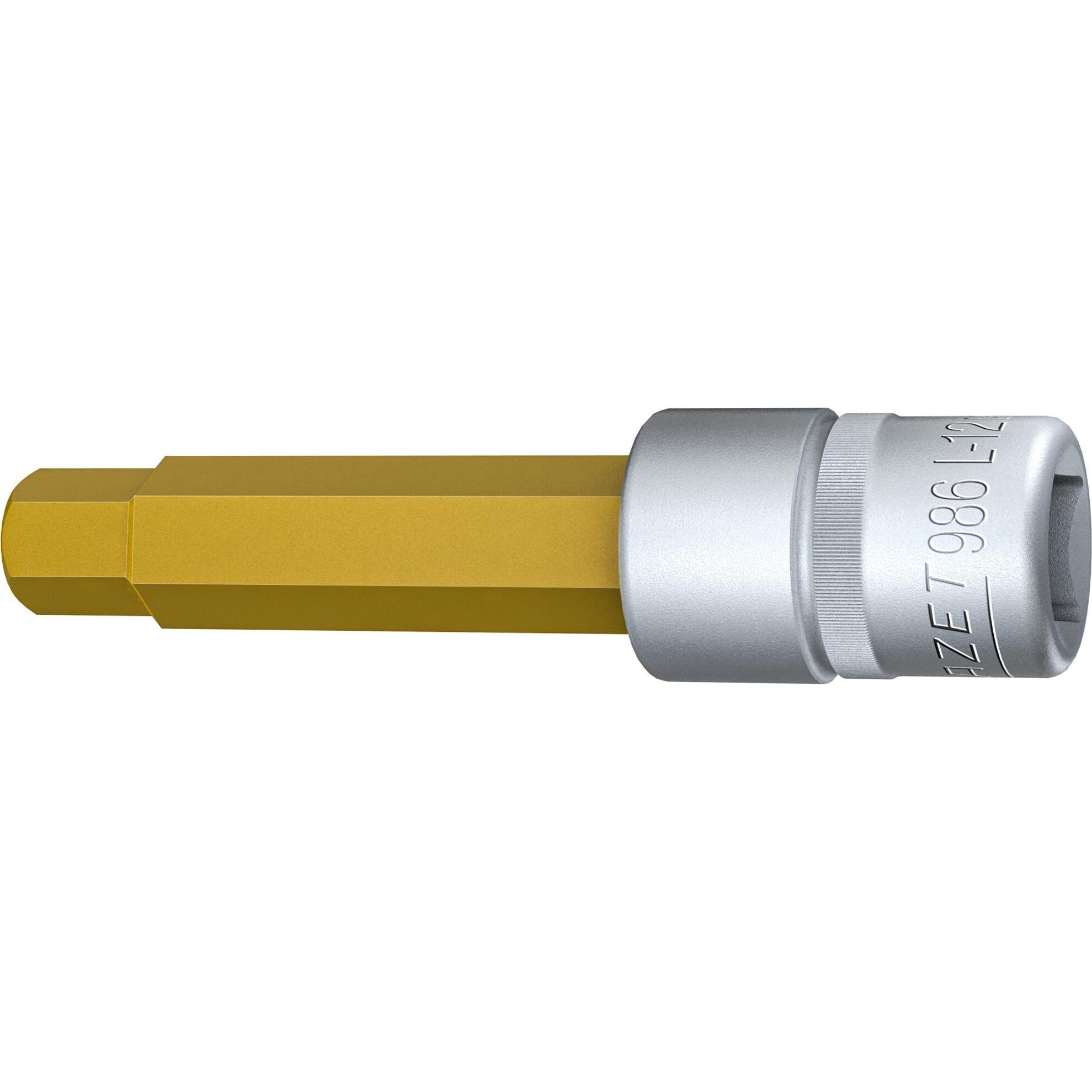 HAZET, Steckschlüssel + Stecknuss, Schraubendreher-Steckschlüsseleinsatz 986L-12 ∙ Vierkant12,5 mm (1/2 Zoll) ∙ Innen Se...