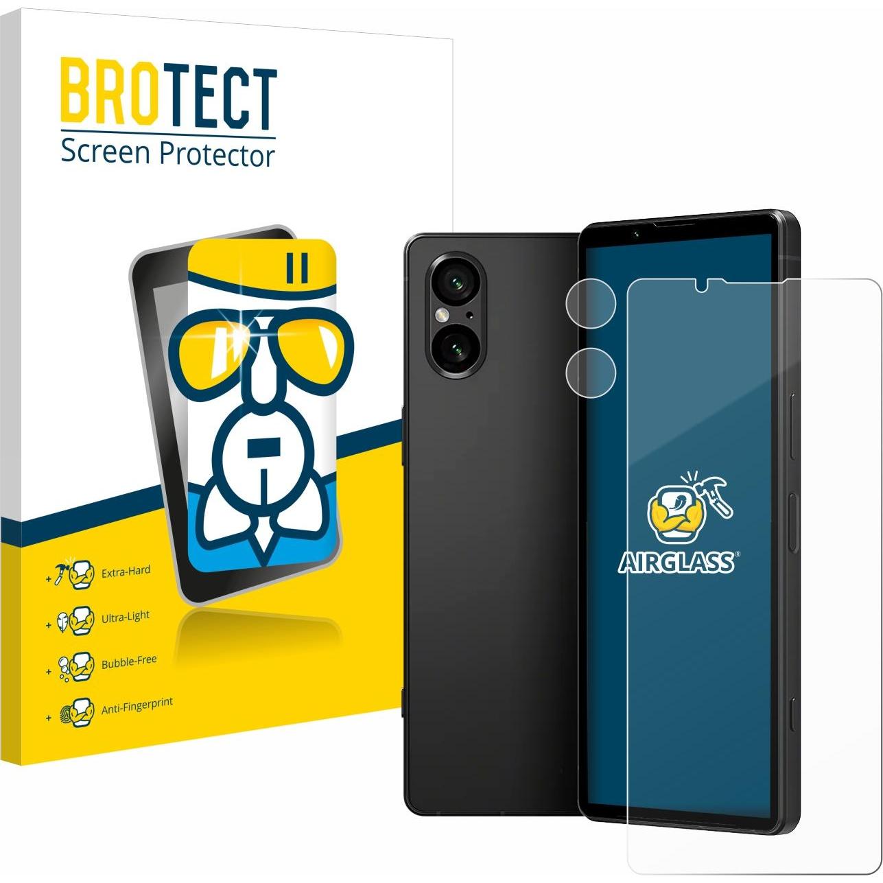 Thumbnail - BROTECT AirGlass Panzerglasfolie (1 Stück, Sony Xperia 5 V), Smartphone Schutzfolie, Transparent