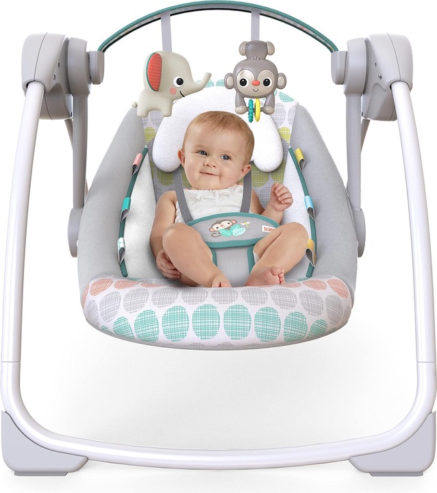 Immagine prodotto Bright Starts Altalena portatile - Elefante e scimmia