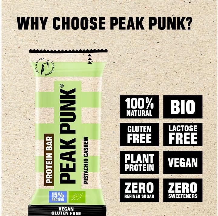 Image du produit Peak Punk Bio Protein Bar (55 g, 12 pcs)