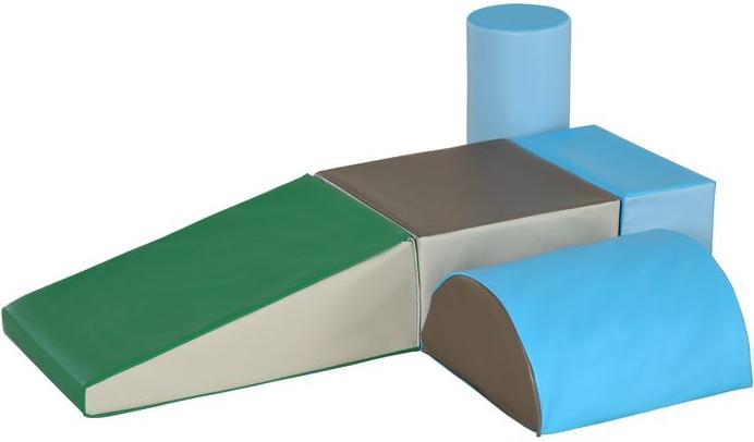 Swisshandel24 Jeu de blocs de construction 5 blocs de construction en mousse pour les 1-3 ans