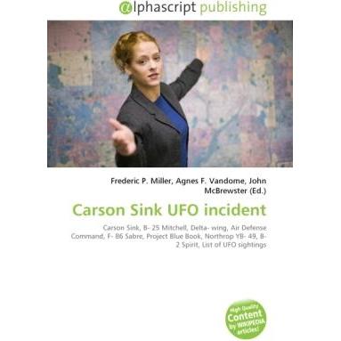 Carson Sink UFO incident, Fachbücher von Agnes F. Vandome, John McBrewster, Frederic P. Miller