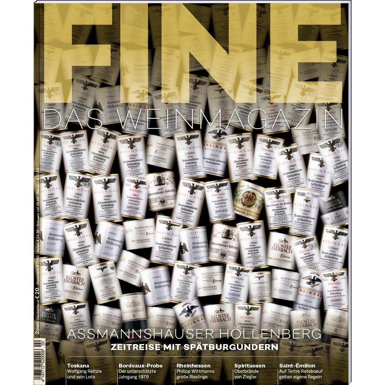 FINE Das Weinmagazin 02/2022, Zeitschriften Abo
