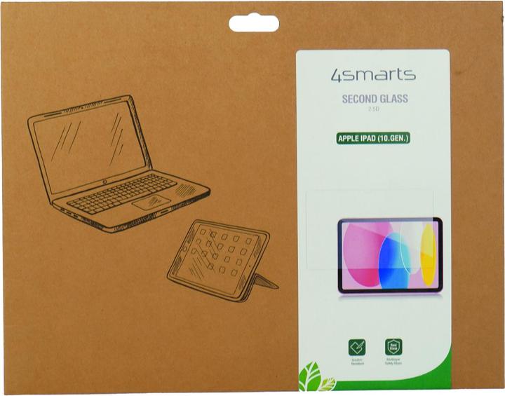 Image du produit 4smarts Second Glass 2.5D (1 pcs, Apple iPad 2022 (10e génération))