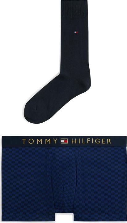 Tommy Hilfiger Trunk Print & Sock Set Gold Wb