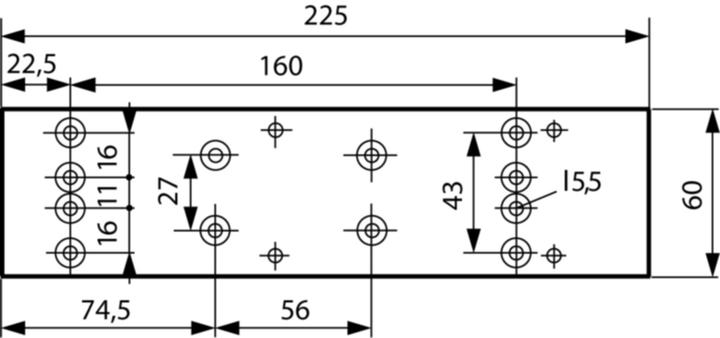 Produktbild Dormakaba Montageplatte zu TS 73 V / TS 83 (Zimmertür, Eingangstür, Holztür, Balkontür, Indoor)