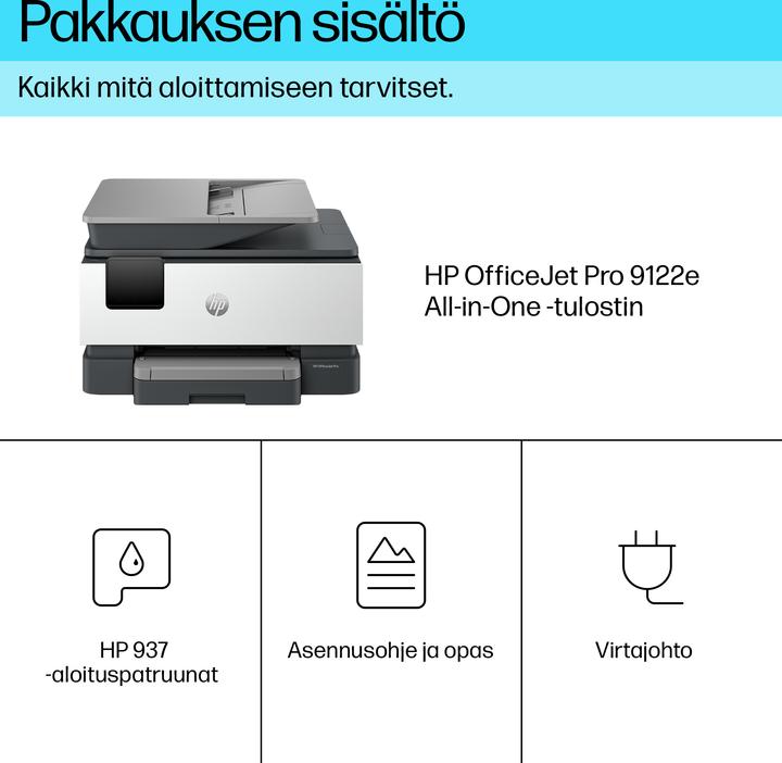 Image du produit HP OfficeJet Pro 9122e (Encre, Couleur)