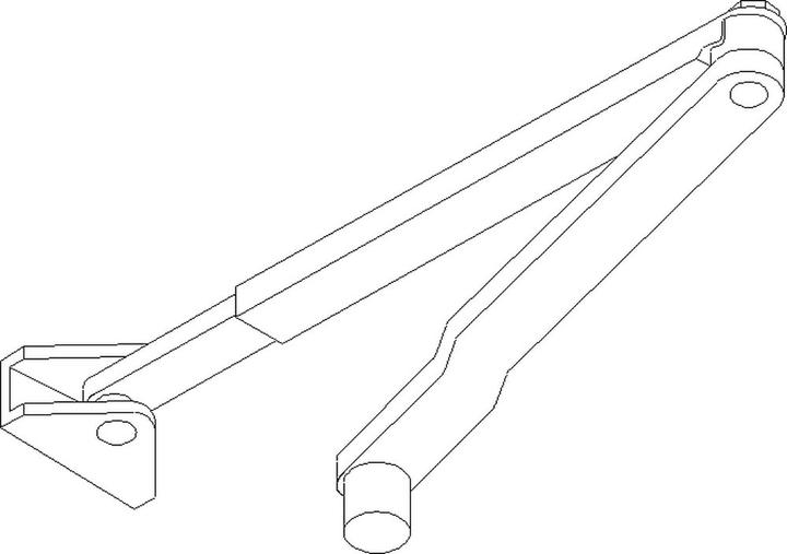 Actual product image Geze Standard linkage for door closer TS 1500 (Room door, Entrance door, Wooden door, French window)