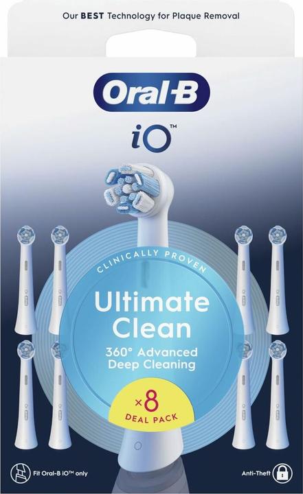 Immagine prodotto Oral-B Oral B - iO Series Ultimate Clean Replacement Brush Heads - White - 8 count (8 x)