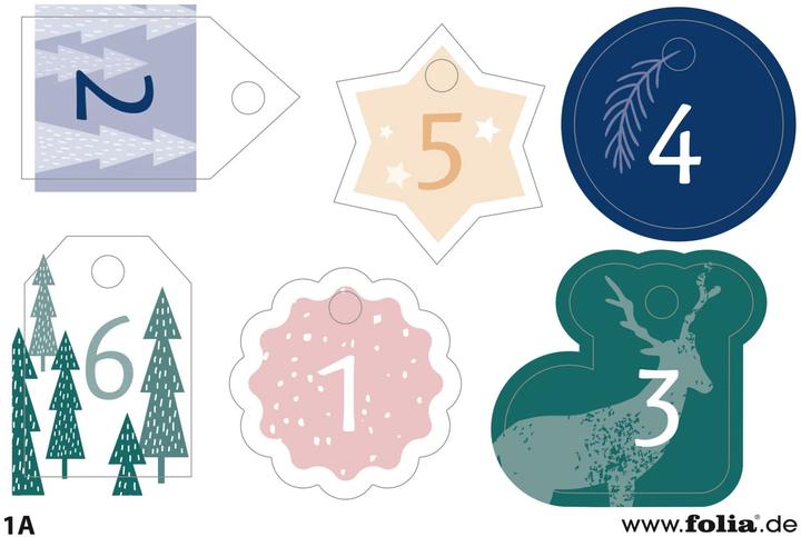 Image du produit Folia Adventskalender Basic