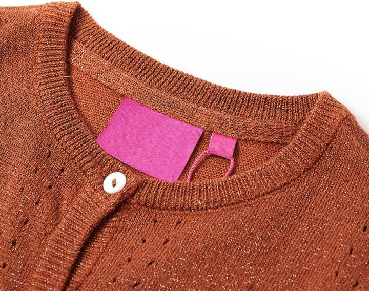 Immagine prodotto vidaXL Cardigan da bambino cognac 104,Materiale: 97% cotone. 3 (104)