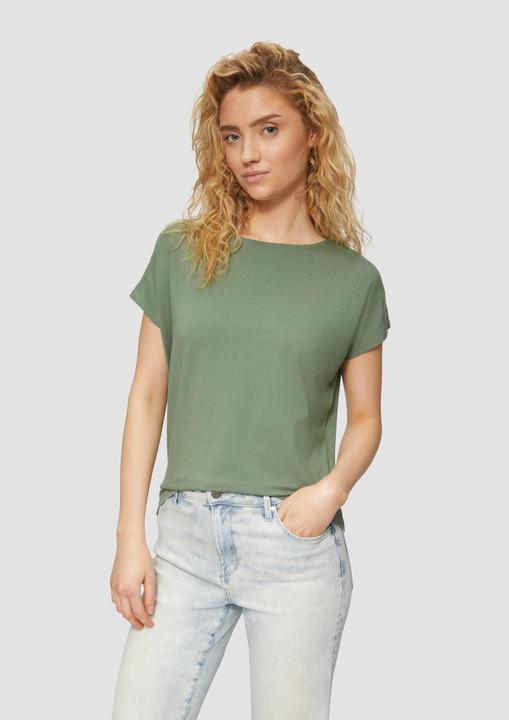 Produktbild S.Oliver T-Shirt Fliessendes Jersey-Shirt mit überschnittenen Schultern (40)
