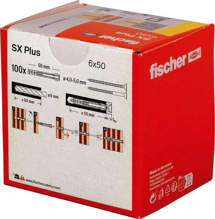 Image du produit Fischer Cheville à expansion (100 pcs)