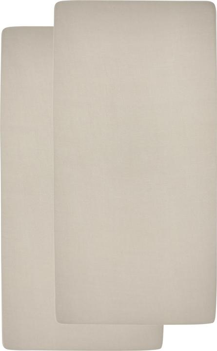Actual product image Meyco jersey fitted sheet 2-pack 60x120 sand