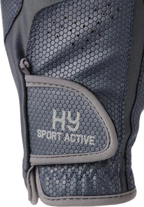 Produktbild Hy Equestrian Logo Reithandschuhe PU Kunststoff Lycra (L)