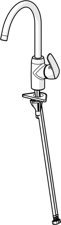 Actual product image Hansa HANSAPINTO kitchen faucet, free standing, chrome