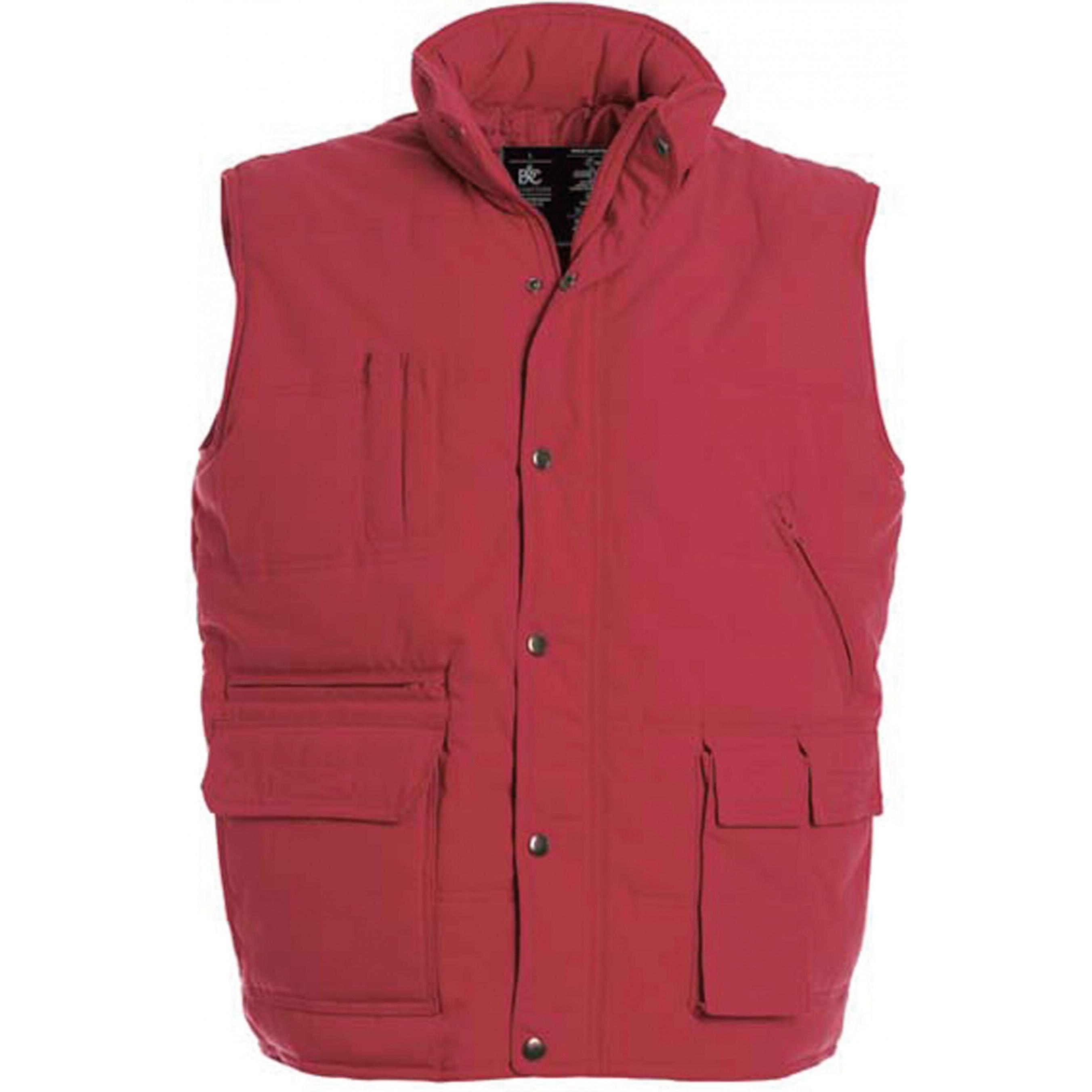 B&C, Herren, Weste, Explorer, Rot, (XL)
