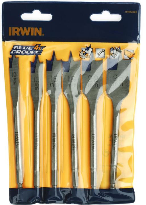 Produktbild Irwin BLADE DRILL KPL. 6 pcs. Blue GROOVE 4X 10, 13, 16, 19, 22, 25 mm (10, 13, 16, 19, 22, 25 Millimeter)