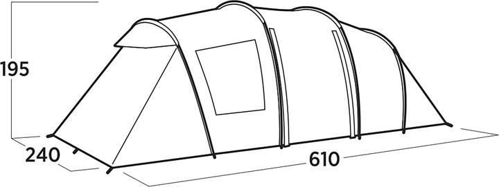 Produktbild Easy Camp Leka Twin (Tunnelzelt, 13.40 kg, 6 Personen)