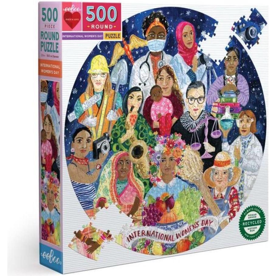 Eeboo Rundpuzzle Internationaler Frauentag 500 Teile (500 Teile)