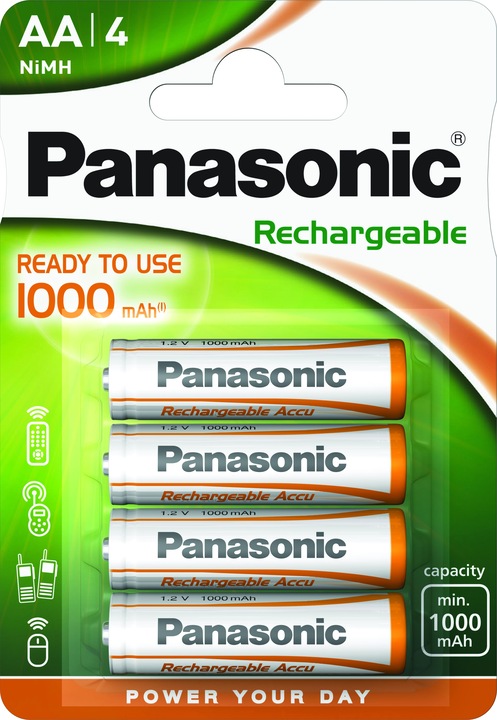 Actual product image Panasonic Rechargeable DECT (1 pcs., AA, 1100 mAh)
